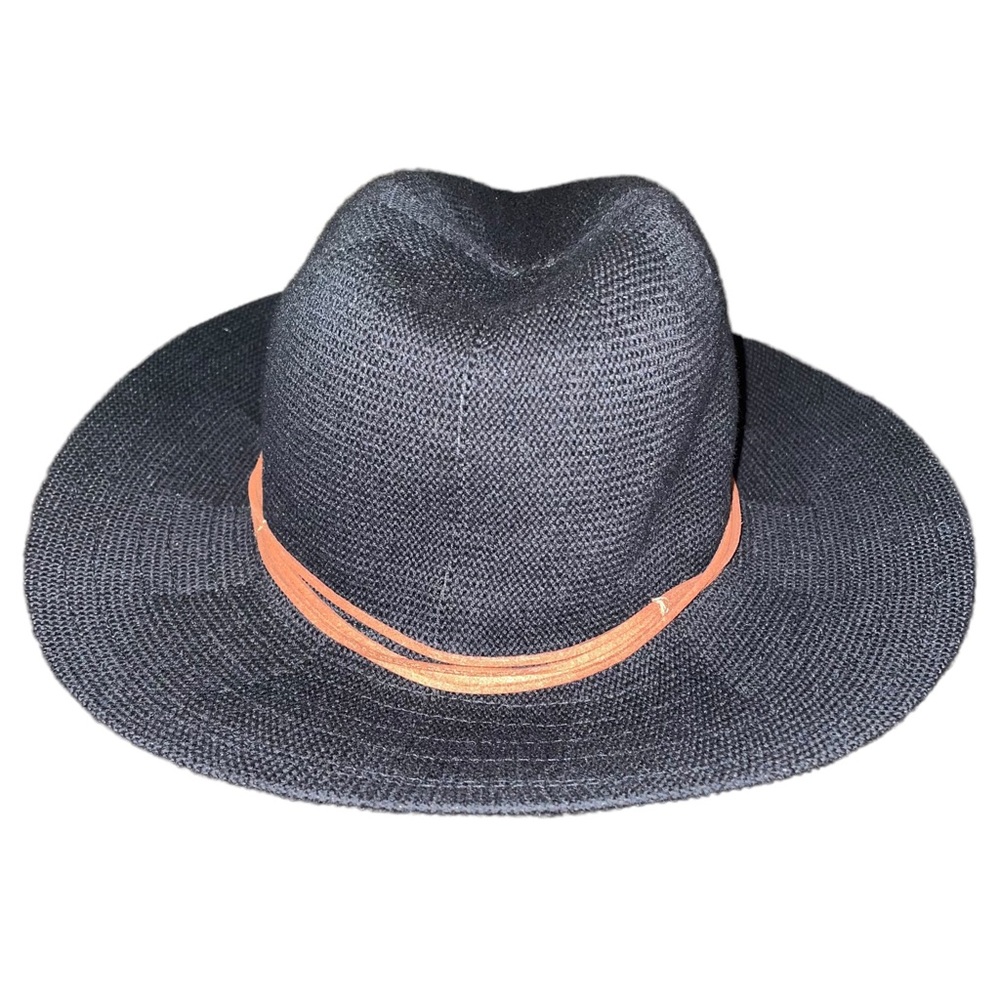 Black fedora hat cotton/polyester